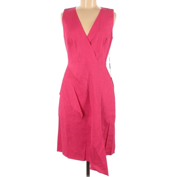 Elie Tahari NWT Pink Isa Ruffle Skirt Dress, 6 - Picture 4 of 11